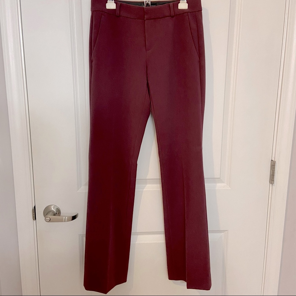 Banana Republic Maroon Wide Leg Pant